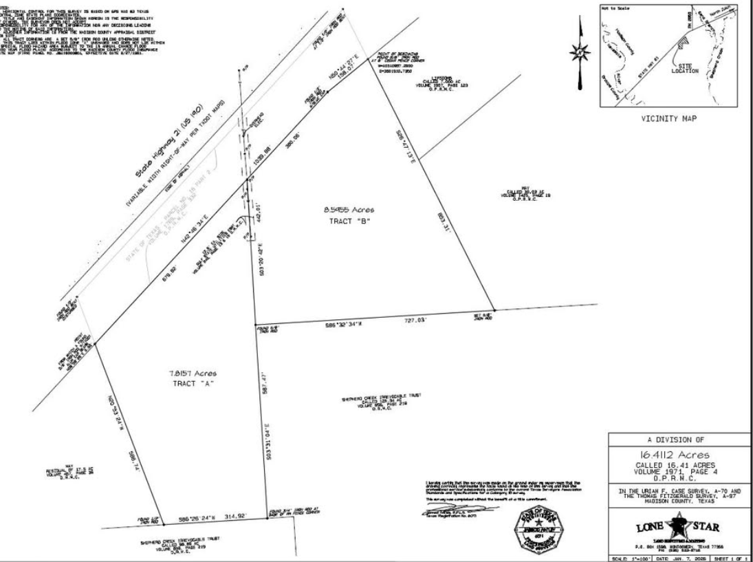 🏡 North Zulch Land for Sale – 8.5955 Acres (Tract B)