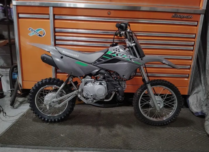 2025 klx110 rl electric start with clutch  4 speed