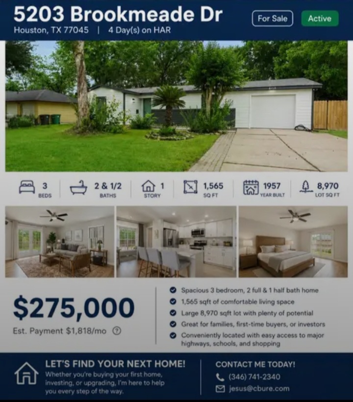 House for sale in Brookmeade Dr, Houston, TX - Houses in Houston - Image 1 of 5