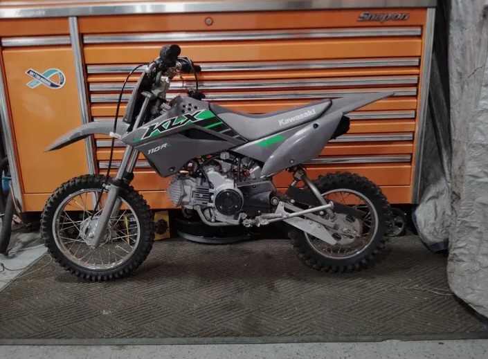 2025 klx110 rl electric start with clutch  4 speed