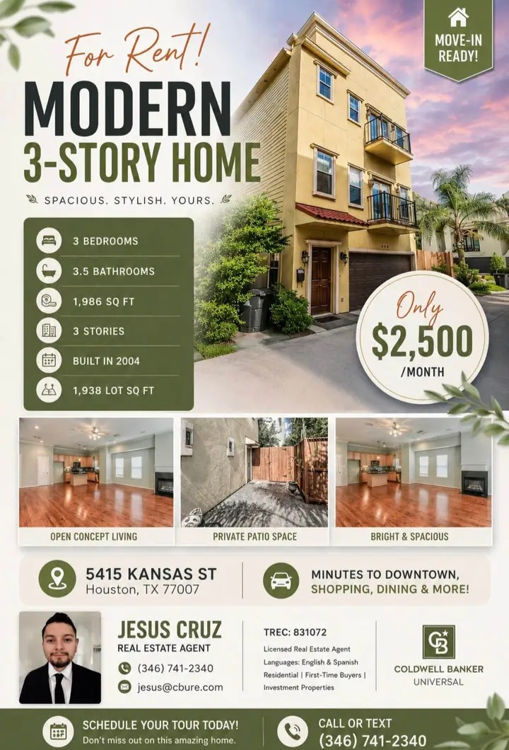 Ready for move in for rent in houston - Houses in Houston - Image 1 of 3