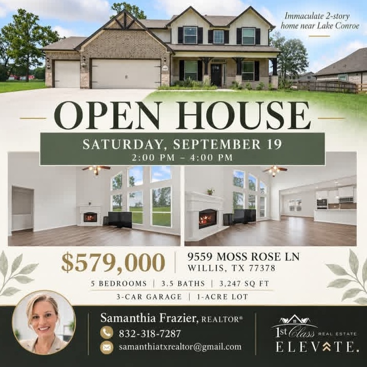 WILLIS OPEN HOUSE THIS SATURDAY! - Houses in Willis - Image 7 of 9